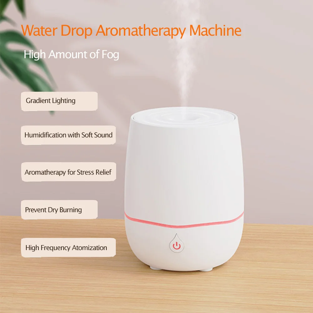 

Mini Portable Water Drop Aromatherapy Machine for Stress Relief Accompany You Quietly Till Dawn USB Air Humidifier for House Car