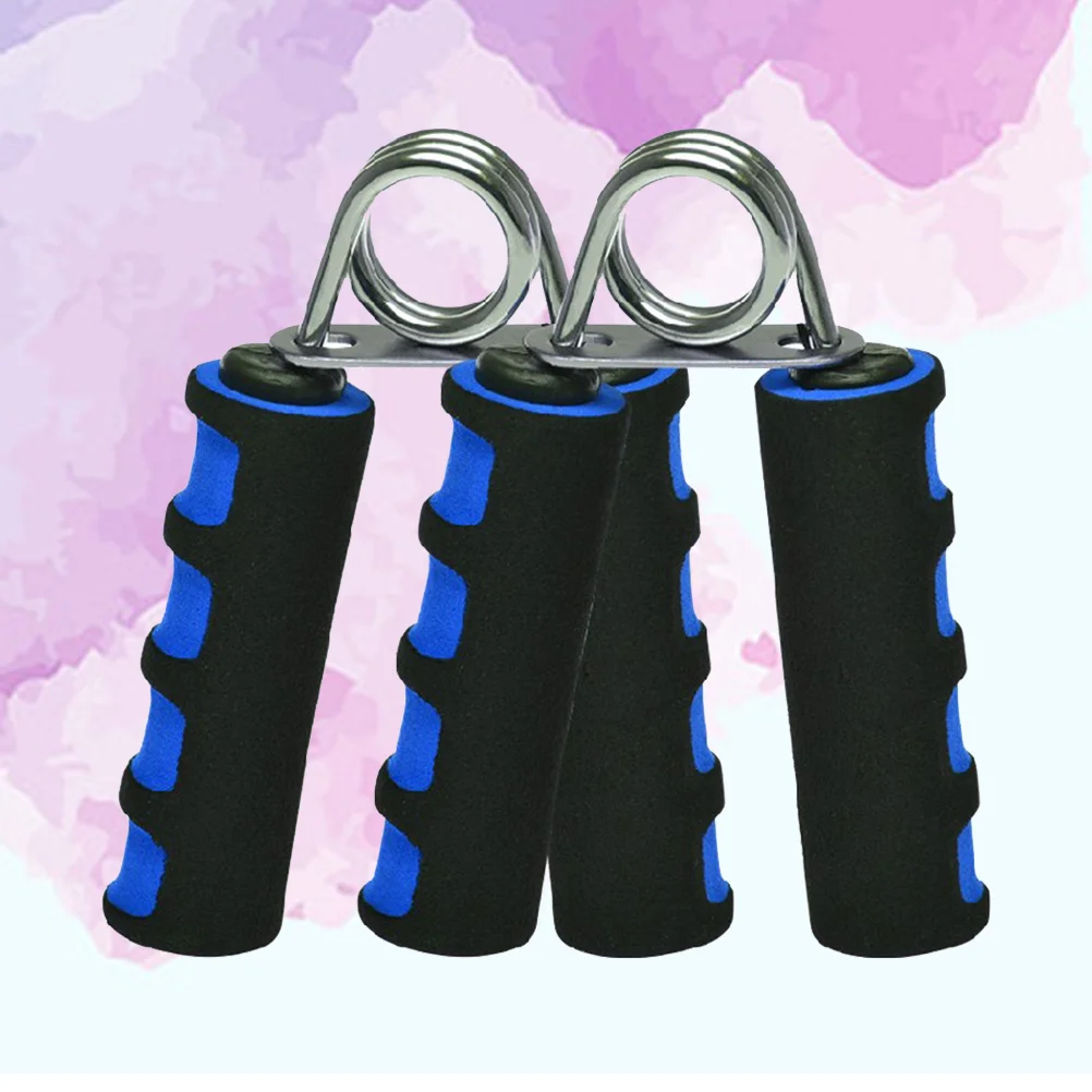 

A Pair of Hand Strength Trainer Blue Metal Grip Strengthener Hand Grippers for GYM Home Beginners to Professionals