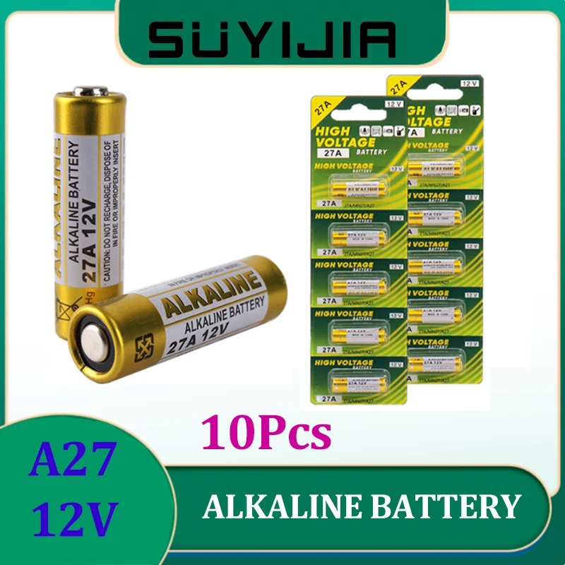 

Battery Telecomando 27 A12v Alkaline G27A MN27 MS27 GP27A L828 V27GA ALK27A A27BP K27A VR27 Dry Battery for Alarm Remote Control