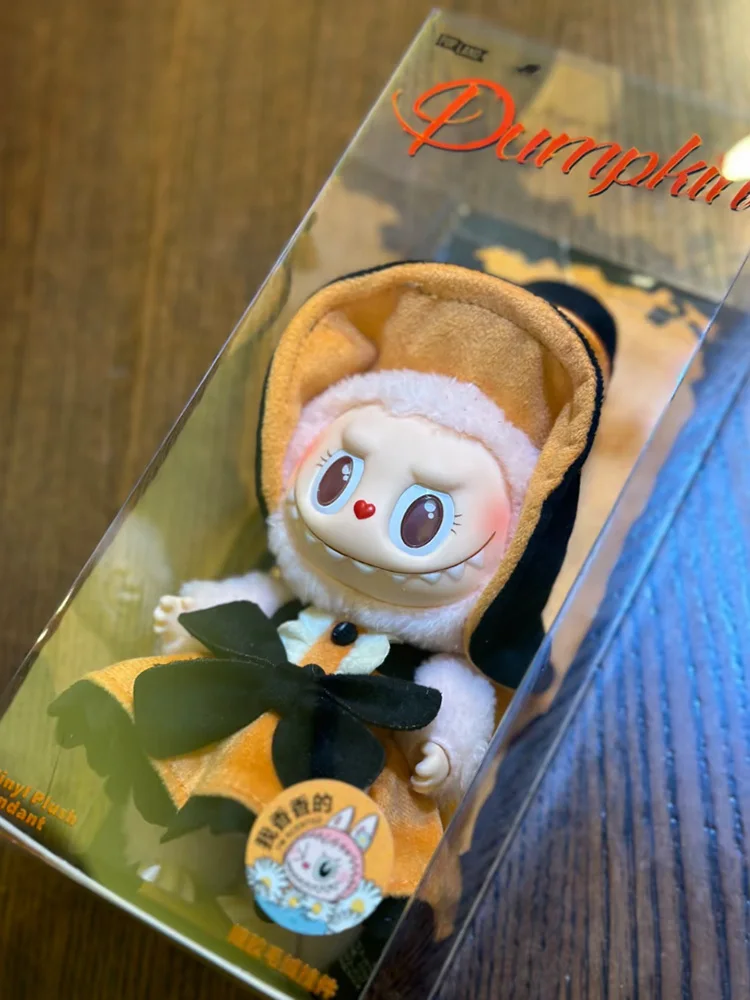 Подлинная новая серия Mokoko Happy Halloween Party Magic Pumpkin Labubu виниловая ограниченная кукла