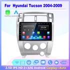 Автомагнитола 2 ГБ + 32 ГБ, 2 din, Android 10, мультимедийный стереоплеер, carplay, Автомобильная GPS-навигация для Hyundai Tucson 2004 - 2009 2008