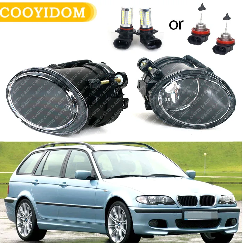 Left Right Car Bumper Fog Light Fog lamp front For BMW E46 3 Series 2001-2005 M3 1999-2002 E39 M5 Foglight With Halogen Bulbs