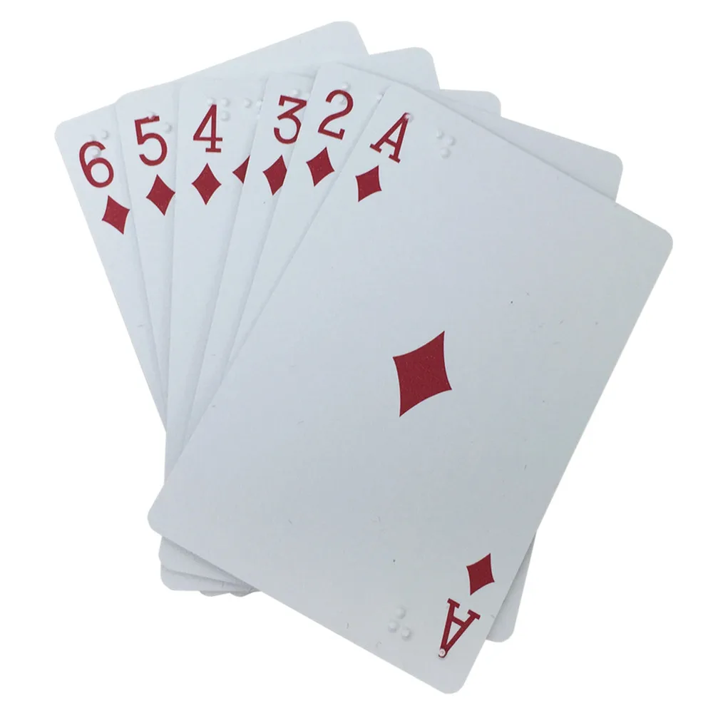 

Plastic Braille Porker Playing Cards