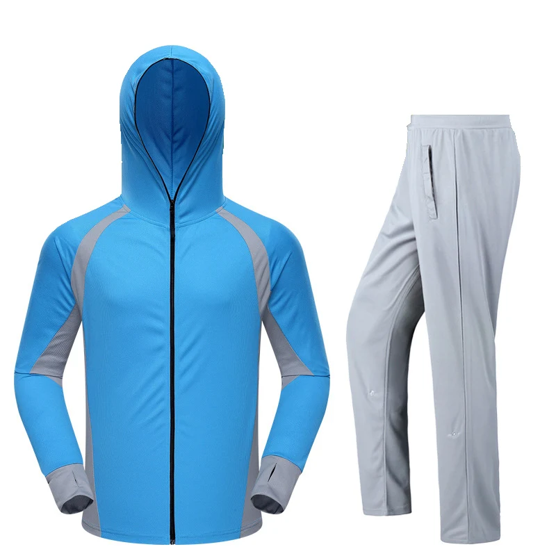 Men's Summer Suit Fashion Moisture Wicking Sweat Sunscreen UV-proof Clothes Lovers Quick Dry Comfortable Breathable Sports Suit