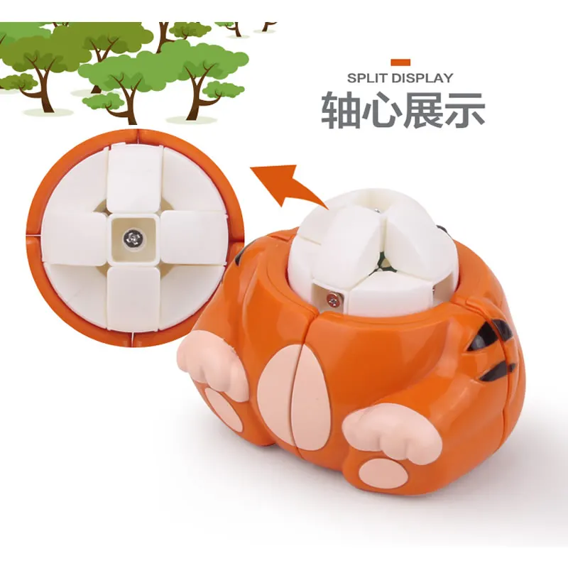 YuXin Tiger 2x2x2 магический куб ZhiSheng 2x2 скоростной извивающийся животный головоломка