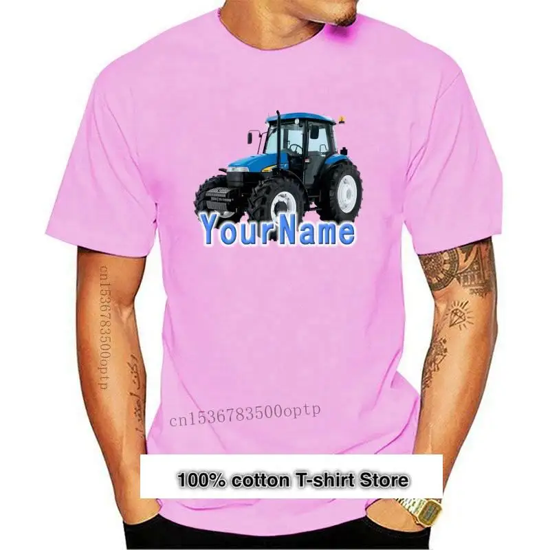 Camiseta personalizada de Tractor azul para niños, ropa informal, gran regalo para cualquier niño llamado Too Apparel, novedad
