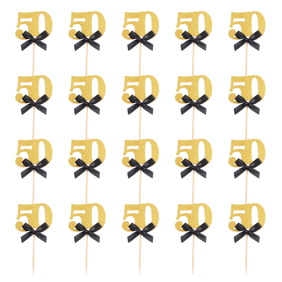 

Birthday 80Th Cupcake Topper Cake Picks 50Th Decorations Party Anniversary Photo Decor Booth Props Stick Favors Supplieshappy
