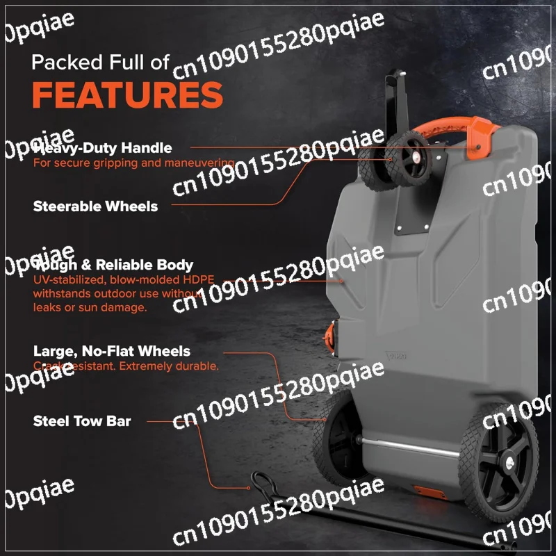 Camco Rhino 36-галлоновый портативный жидкий автомат/домов на колесах-имеет 2-дюймовые