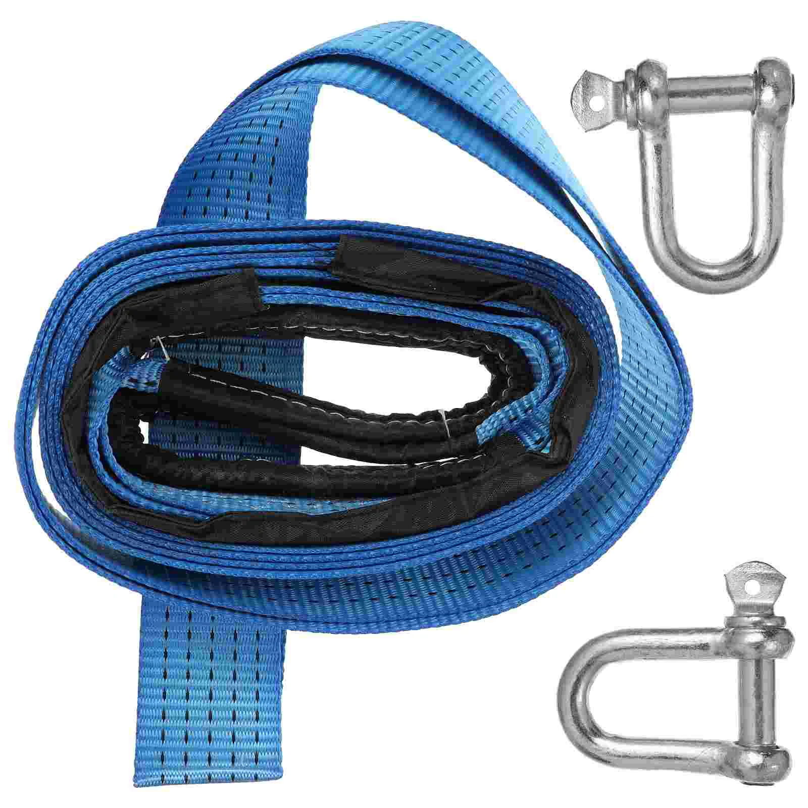 

1 Set Tow Strap Car Towing Rope Heavy Duty Rope Reflective Emergency Belt