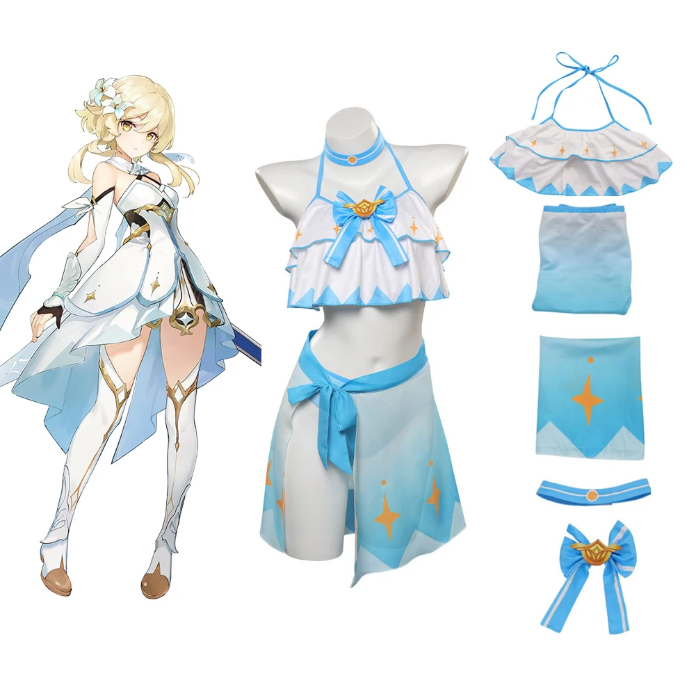 Женский костюм для косплея игры Genshin Impact