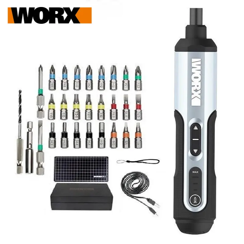 

Xiaomi Worx WX240.1 4V Mini Electrical Screwdriver Set Smart Cordless Screwdrivers Drills Rechargeable Handle with 28 Bits Set