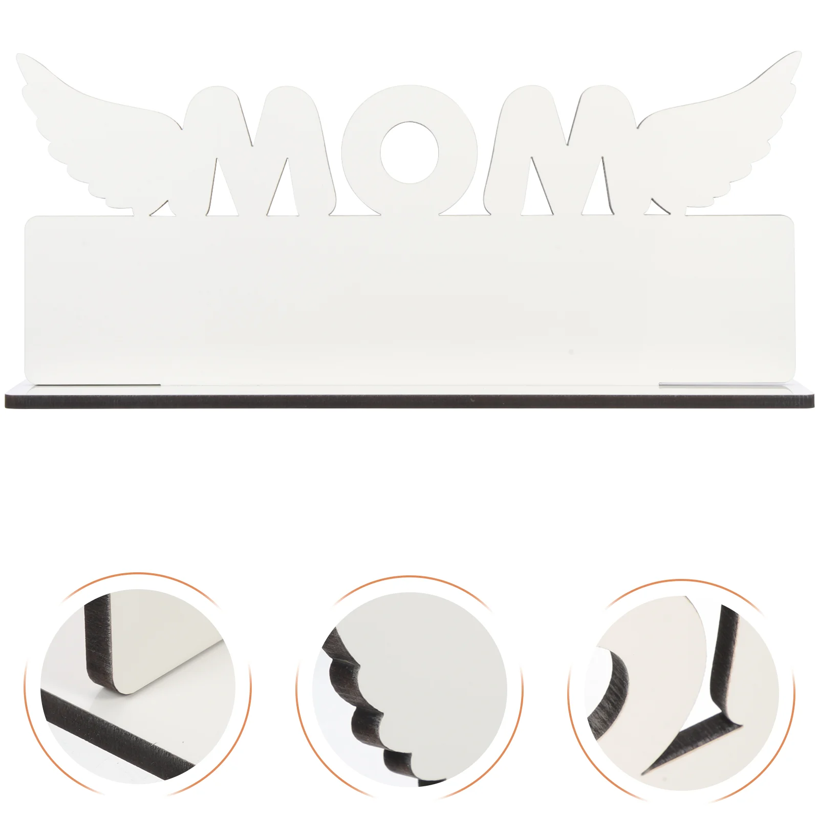 

Practical Funny Simulation Blank Picture Frame Density Board Decoration Table Centerpiece Blank Table Sign for Party