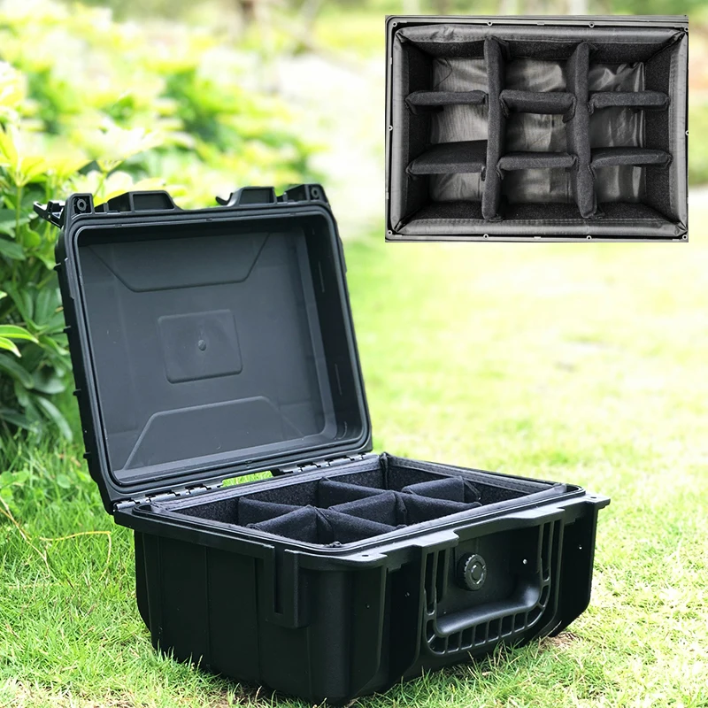

ABS Plastic Waterproof Dry Box Safety Equipment Case Portable Tools Outdoor Survival Vehicle Toolbox Anti-collision Storage Bag