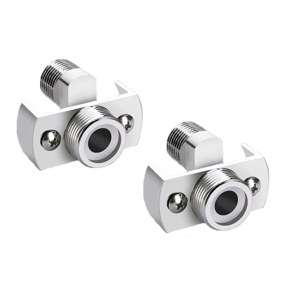 

2pcs Width Adjustable Solid Copper Easy Install Home Shower Faucet Adapter Wall Mounted Hotel Swing Arms Lengthen Widening