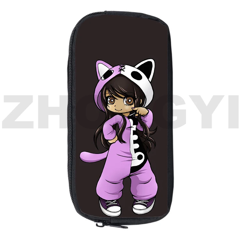 

Large Capacity Anime Aphmau 3D Print Pencil Case Student School Supplies Examination Dedicated Pen Bag Makeup Pouch Cosmetic Bag