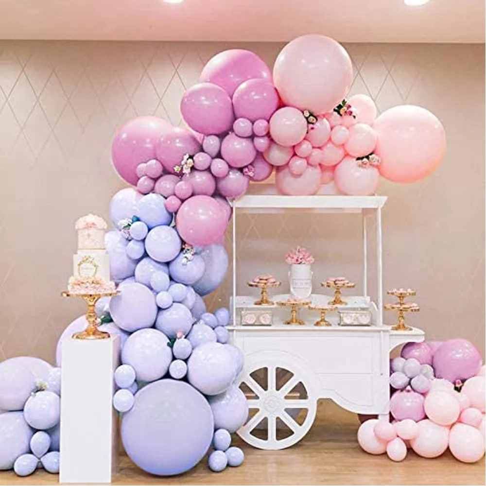 

133pcs Purple Pink Macaron Balloon Garland Set Arch Balloon Chain Decoration Photo Wedding Birthday Party Baby Shower