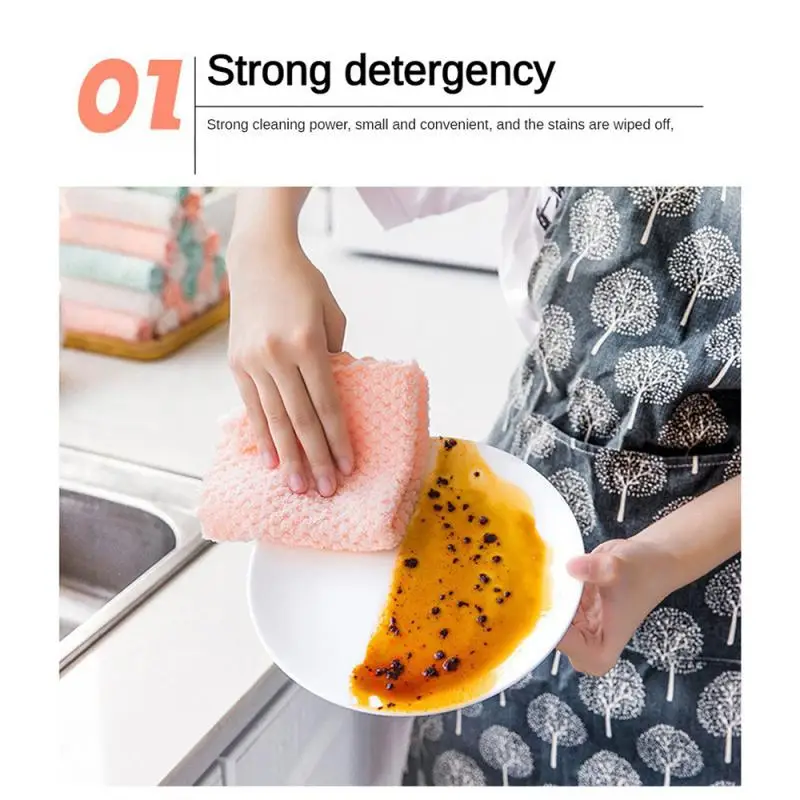 1/2 шт. кухонная тряпка и влажная ткань двойного назначения приблизительно 18 г