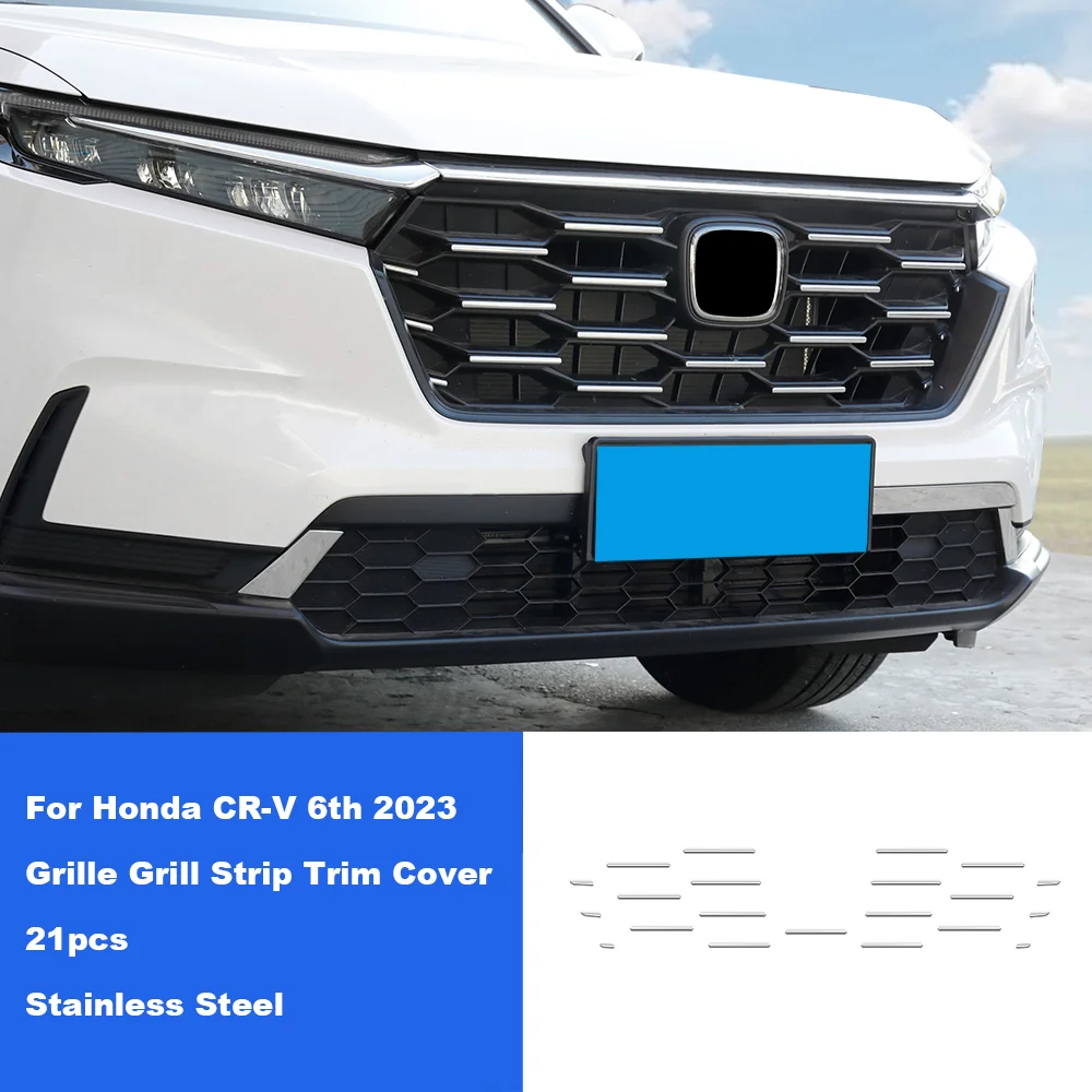 

Автомобильный передний бампер, решетка радиатора, Декоративная полоса для решетки радиатора для Honda 2023, аксессуары для 6 поколения