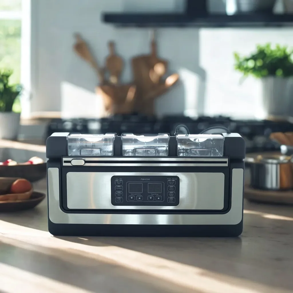 Электрическая бытовая машина для вакуумной запайки пищевых продуктов вакуумная