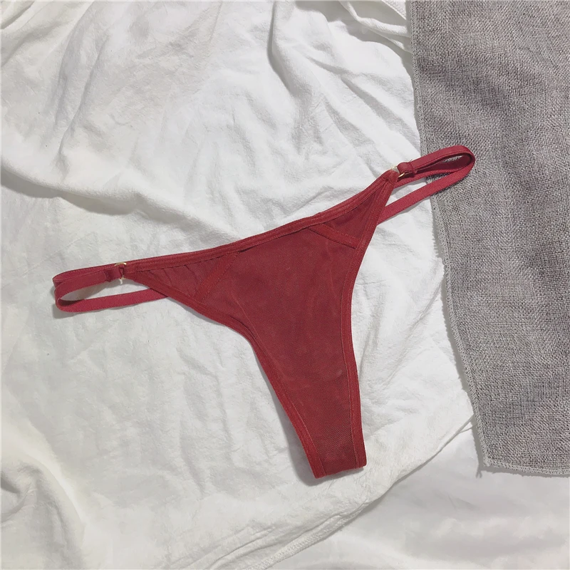 Европейские и американские футболки на шнуровке однотонные персиковые стринги