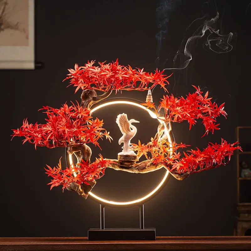 

Wax Melt Backflow Incense Burner Zen Waterfall Smoking Agarwood Incense Diffuser Humidifier Porte Encens Cute Room Decor WWH15XP