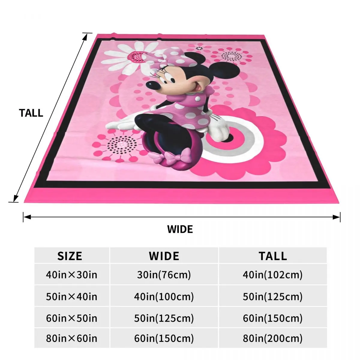 Одеяла с героями мультфильмов Минiso Микки Маус дорожное фланелевое одеяло для