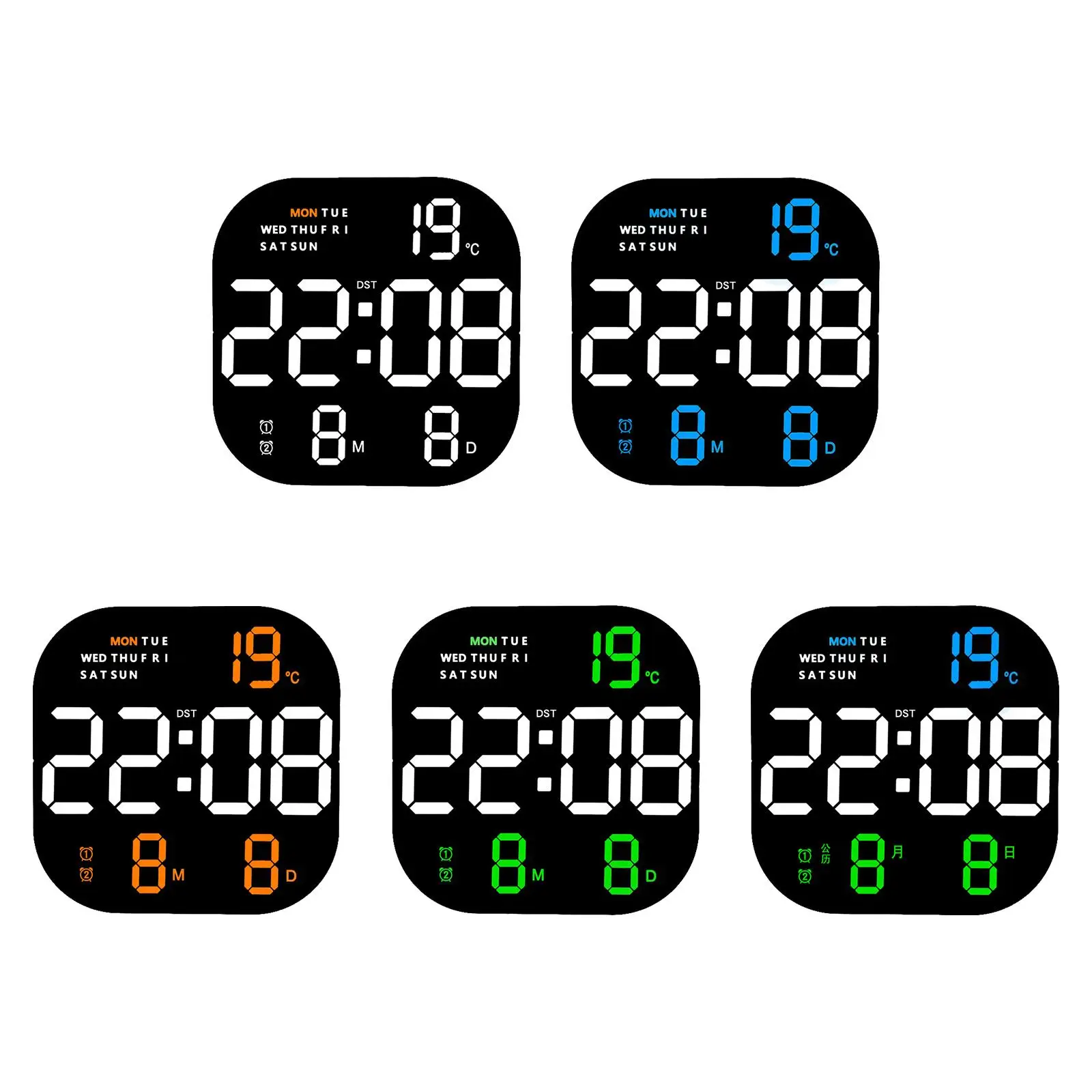 Large Screen Display Battery Powered Or Usb Adjustable Brigh