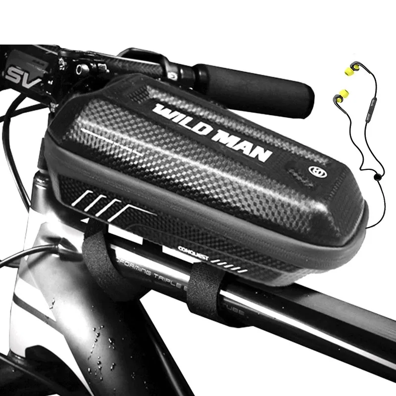 

1L Hard Shell Bike Top Tube Bag Rainproof Front Frame Bicycle Bag Cycling Bag Accessories