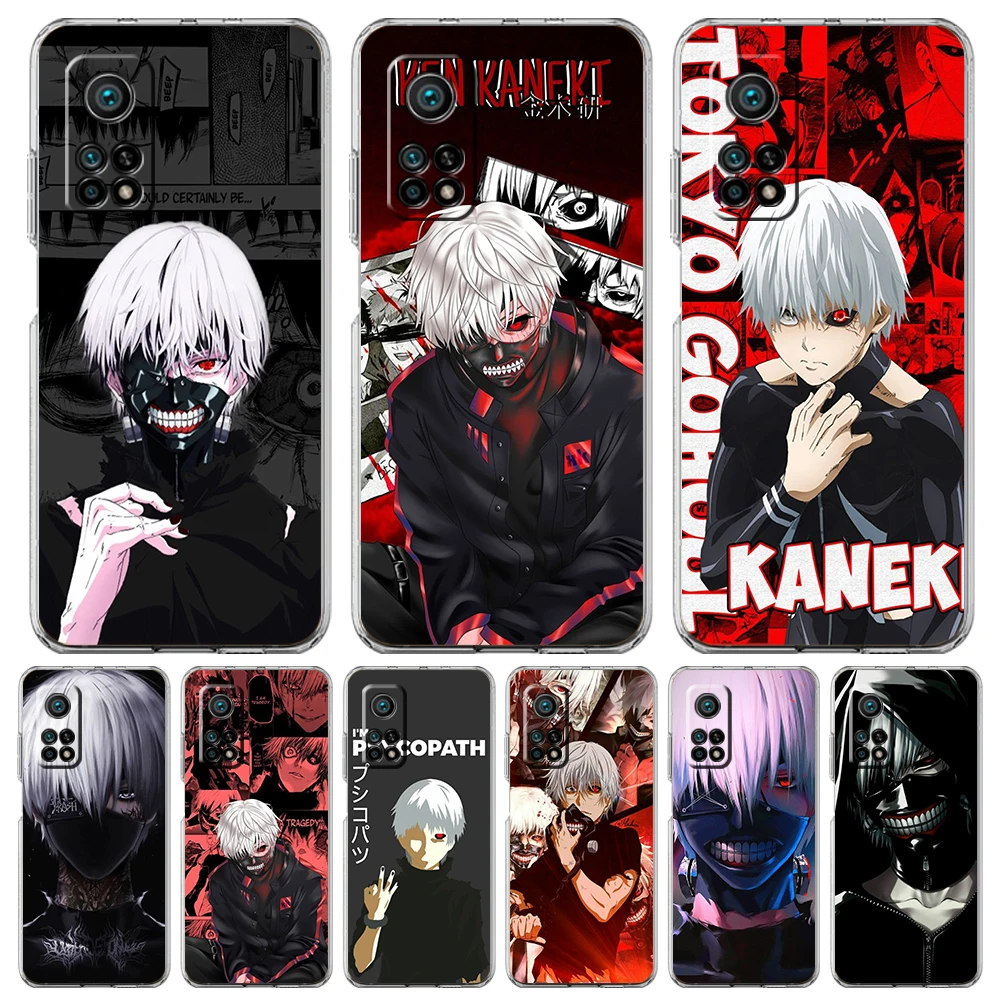 

Anime Tokyo Ghoul Japan Phone Case for Xiaomi Mi Poco F3 X3 X4 GT NFC M3 M4 11 Ultra 12 11X 11i Pro Lite Soft Transparent Cover