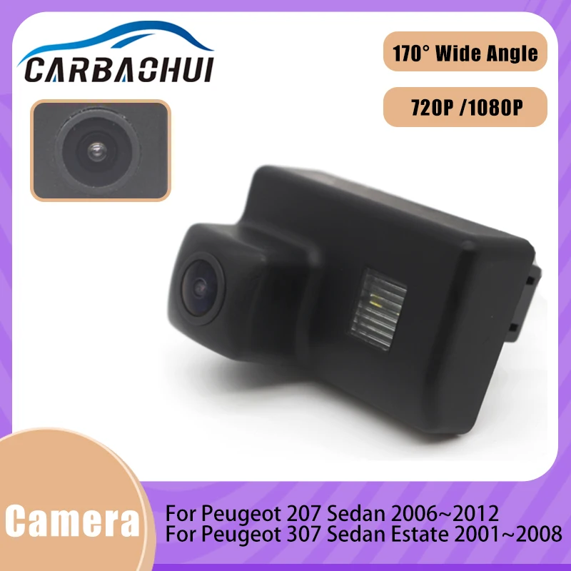 

Rear View Reverse Camera CCD Night Vision License Plate camera For Peugeot 207 Sedan For Peugeot 307 Sedan Estate 2001~2012