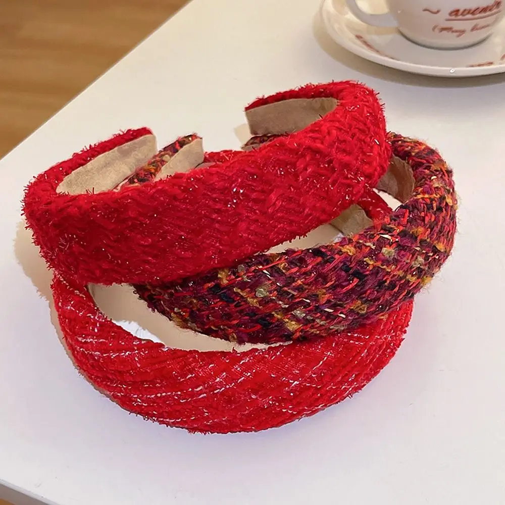 Temperament Non Slip Winter Korean Headband Head Bands Women Hair Hoop Hairbands
