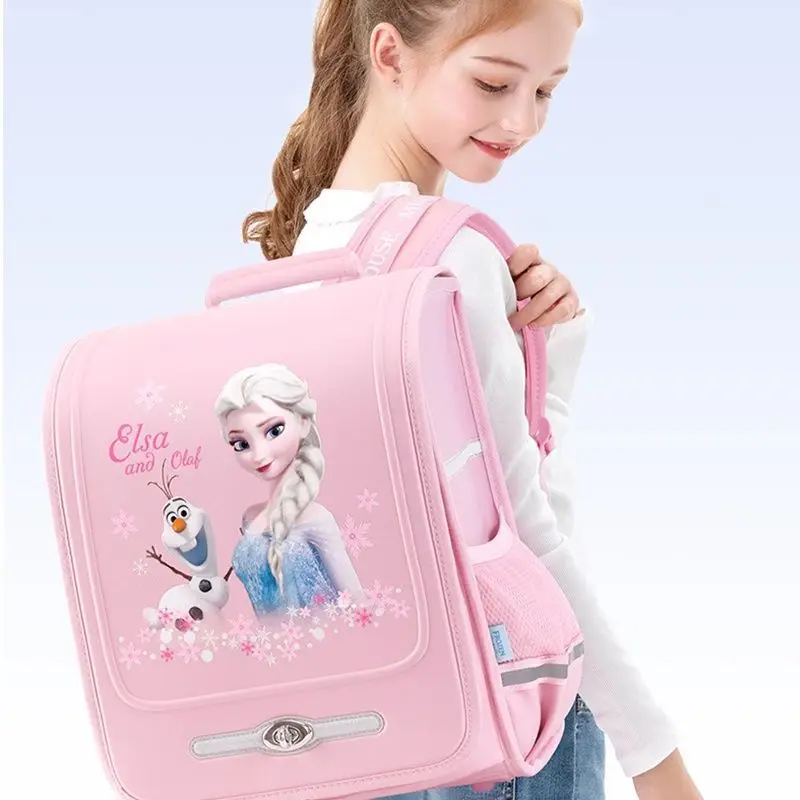 Disney Frozen Student Satchel Large Capacity Girls Backpack for Elementary School Students Kids Bags for Girls Kawaii Backpack