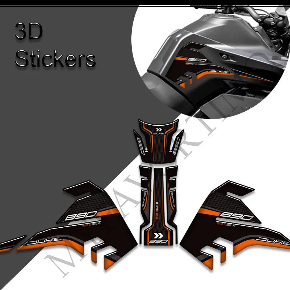

Мотоциклетный комплект для 890 Duke Adventure R защита колена от газа и топлива 3D наклейки боковые ручки для бака