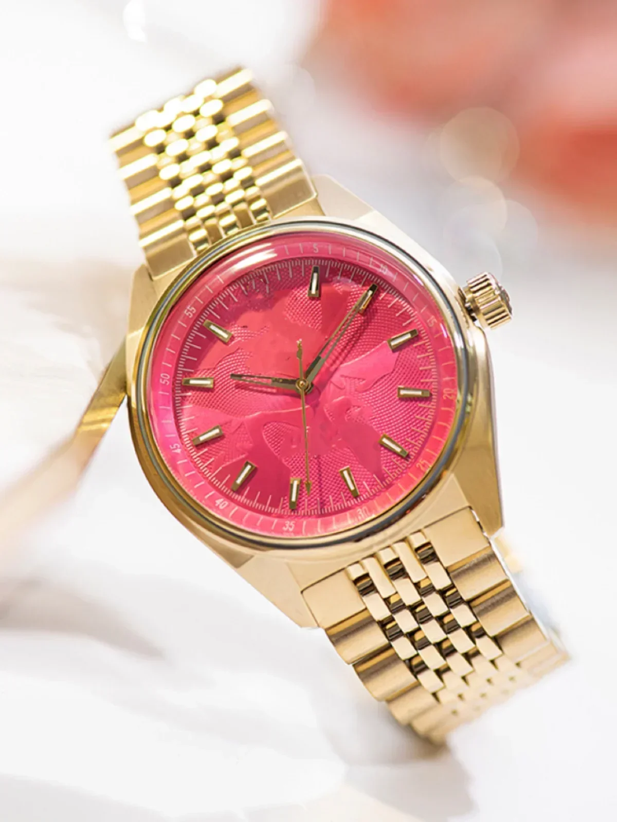 Женские Водонепроницаемые кварцевые часы с изображением всадника и фруктов