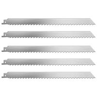 5 pack stainless steel reciprocating saw blades sawzall blades for freeze meat bone food cutting beef turkey