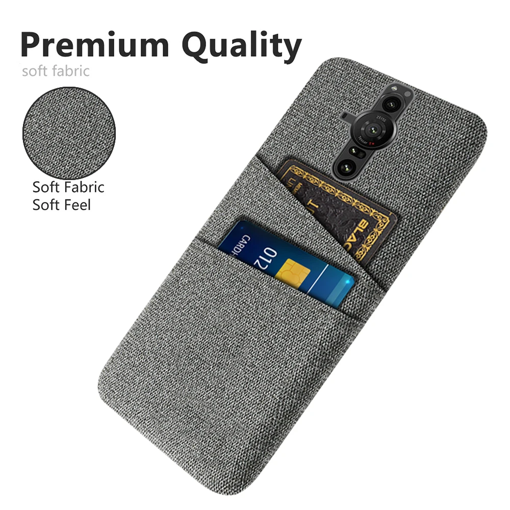 Чехол для Sony Xperia Pro-I роскошный тканевый чехол с двумя картами 5G 6 5 дюйма XQBE62-B XQ-BE62