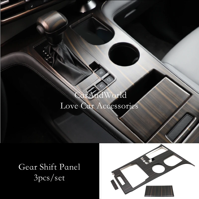 

Carbon Fiber Interior Gear Shift Water Cup Holder Frame Cover Trims Decoration Car Accessories For Toyota Sienna XL40 2021-2023