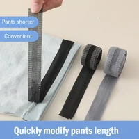 self adhesive trouser patch quick pants paste iron on pants edge shorten repair pants for jean pants apparel diy sewing fabric