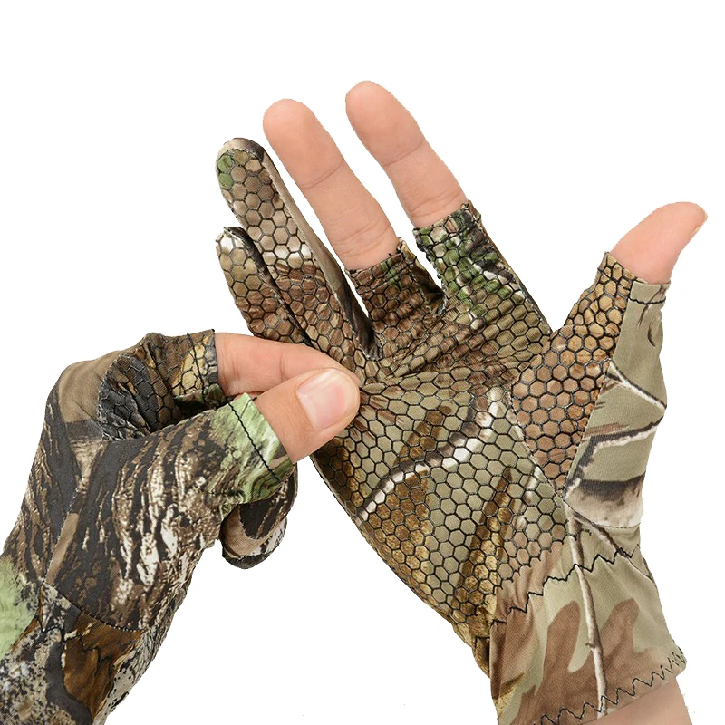 Перчатки рыболовные мужские с УФ-защитой дышащие митенки для ловли карпа 3