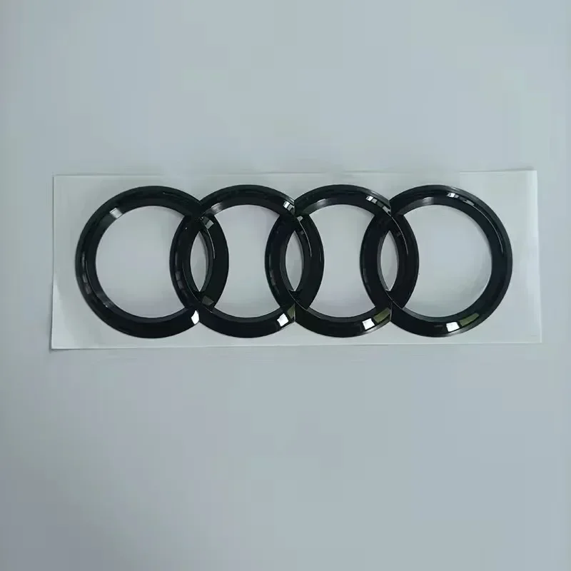 

AUDI Q7 4Ring логотип ABS черный автомобильный капот передняя решетка эмблема задний багажник значок наклейка Q7 Mark Quarrto Sline эмблема для Q7 2016-2023