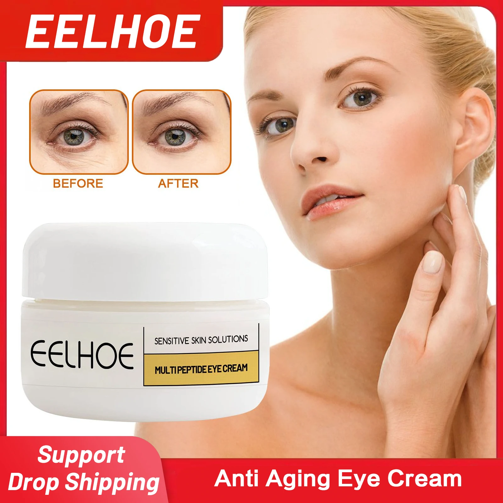 

Anti Aging Eye Cream Fade Fine Lines Wrinkle Anti Dark Circles Remove Eye Bags Improve Puffiness Firming Moisturizing Eye Care