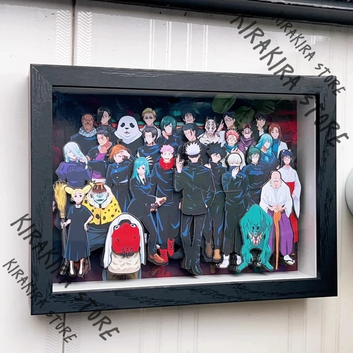 Jujutsu Kaisen Satoru Gojo Itadori Yuji 3D Стереограф Декор Косплей Талисман Аниме Ручная Роспись