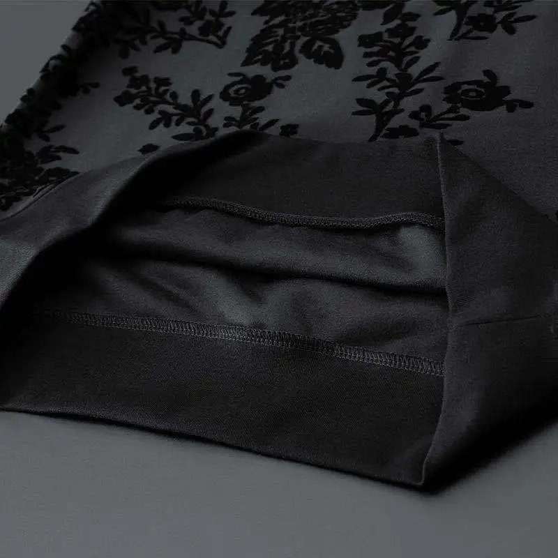 Men's Autumn Simple Jacquard Crewneck Long-sleeved Sweat Pants Two-piece Men's Suit