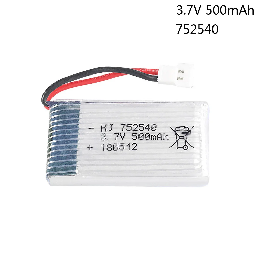 Литий-полимерный аккумулятор 3 7 в 500 мАч для Syma X5C X5SW M68 Cheerson CX-30 H5C Tianke Квадрокоптер