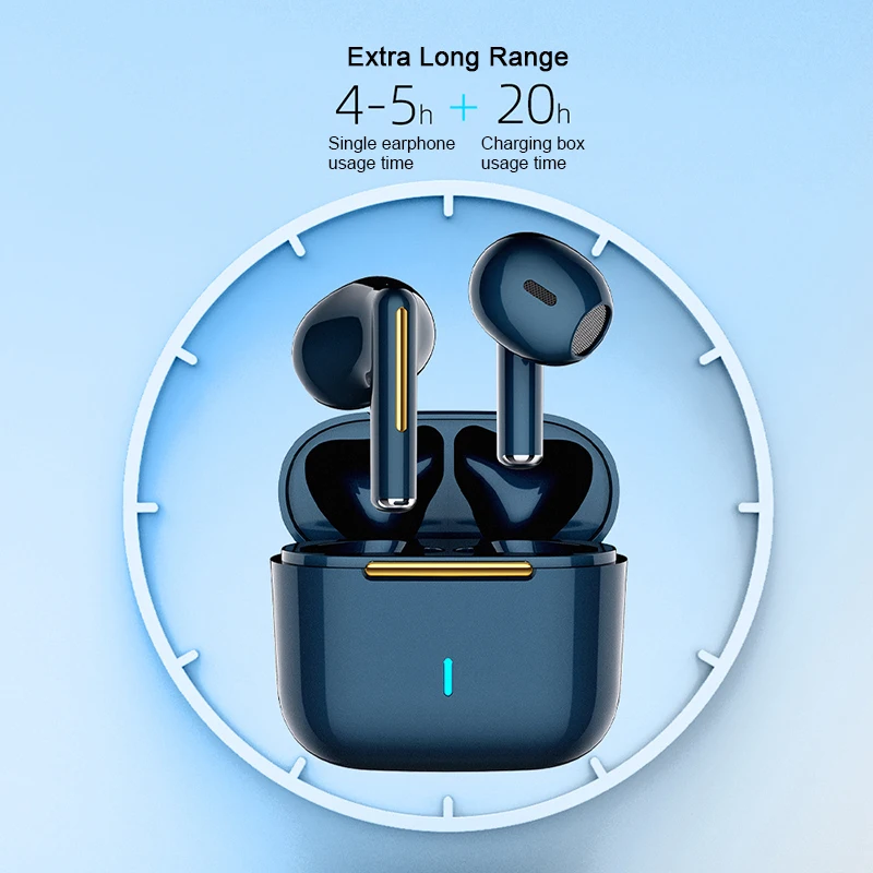 

Invisible Bluetooth 5.3 Wireless In-Ear Earphones With Mic Noise Reduction Earbuds Heavy Bass Headset For Smart Phone Headphones