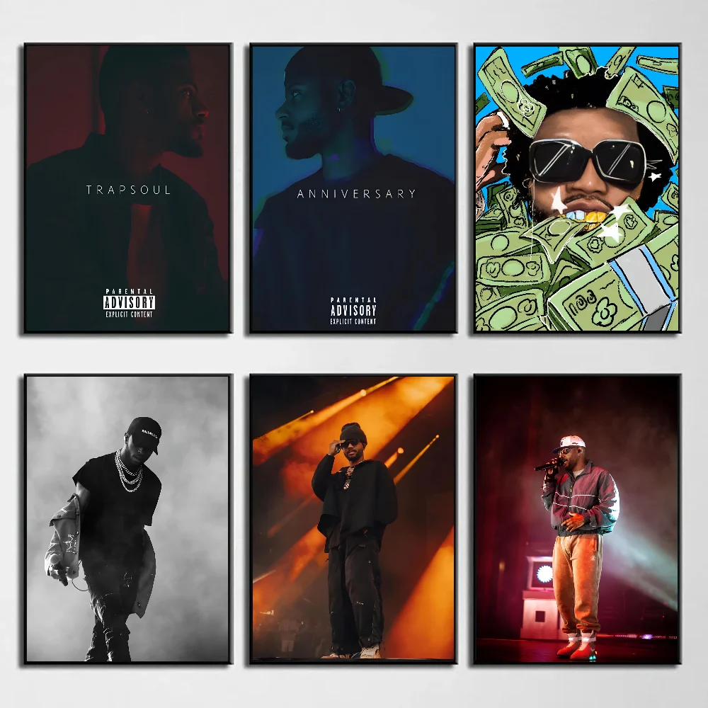 Рэпер Брайсон культиватор плакат самоклеящаяся художественная водостойкая