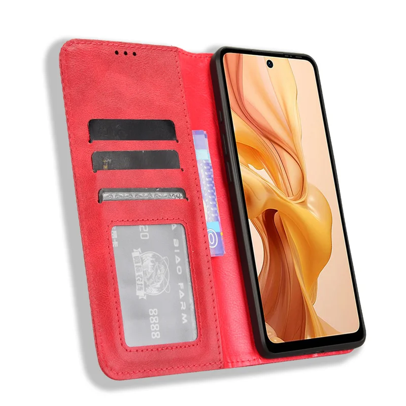 Роскошный кожаный чехол Pertain to Ulefone Note 18 Pro с магнитным ретро-кошельком для