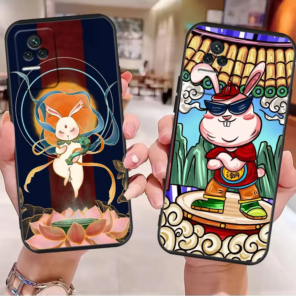 

Phone Case For Redmi K40 K30 K20 12C 10 10C 9T 9C 9A 9 8A 8 7A 7 6A 6 5A 5 4X 4A Pro Plus 5G Fundas Capa Cute Cartoon Rabbit