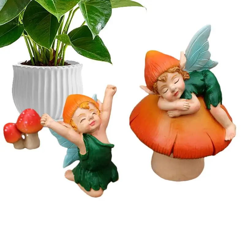 1 шт. сказочный сад ангел гномы миниатюрные украшения набор мини-статуи в виде