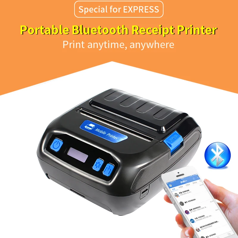 

Thermal Printer 3 inch Receipt/Label 2 in 1 POS Printer 80mm Bluetooth Android/iOS/Windows for Small Business ESC/POS Printer